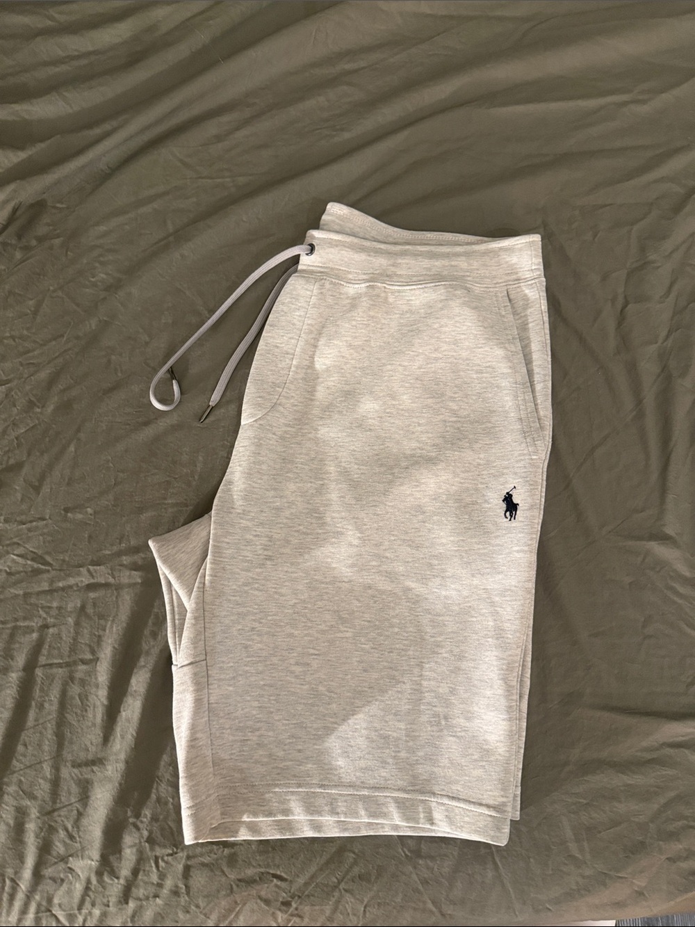 Polo by Ralph Lauren Men's Heather Gray Drawstring Athletic Shorts